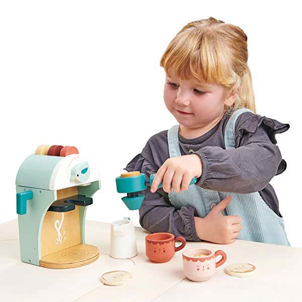 Tender Leaf Giocattoli Babyccino Maker Macchina del Caffè Giocattolo – Fai finta di giocare e gioco di ruolo per i bambini - immagine 9