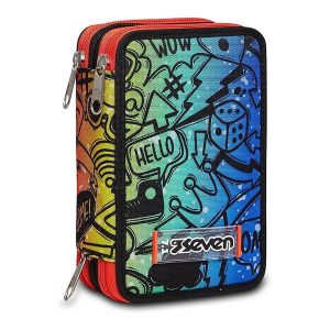 ASTUCCIO SEVEN 3 ZIP FLUO STAMP