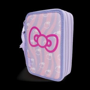 ASTUCCIO 3 ZIP MELE TINTA UNITA HELLO KITTY 2024