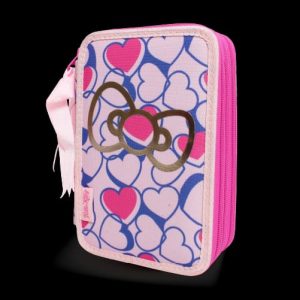 ASTUCCIO 3 ZIP CUORI TINTA UNITA HELLO KITTY 2024