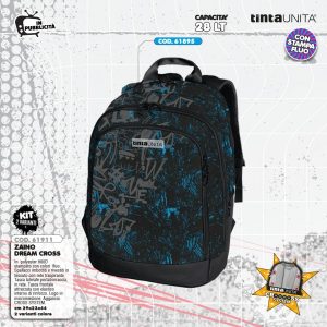 ZAINO DREAM CROSS GRAFFITI TINTA UNITA TEEN 2025