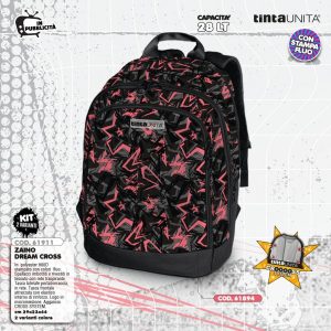 ZAINO DREAM CROSS STAR TINTA UNITA TEEN 2025