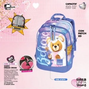 ZAINO DREAM BELIEVE TINTA UNITA YOUNG 2025
