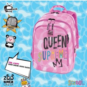 ZAINO DREAM CROSS TINTA UNITA ZOO QUEEN 2025