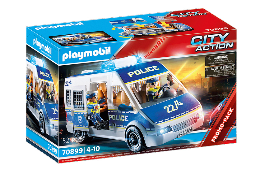 PLAYMOBIL CITY ACTION FURGONE DELLA POLIZIA CON LUCI E SUONI 70899