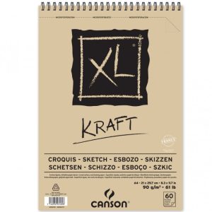 ALBUM SPIRALATO A4 XL KRAFT 60FG 90GR