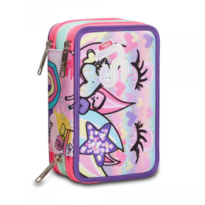 ASTUCCIO SEVEN SJ 3 ZIP ANIMALI FANTASY GIRL