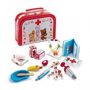 BOBODOUDOU valigetta del dottore pronto soccorso per pupazzi Djeco