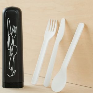 SET POSATE BIOLOCO LINE ART CUTLERY