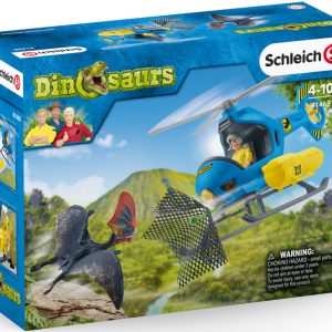 ELICOTTERO CATTURA DINOSAURI dinosaurs AIR ATTACK in resina SCHLEICH