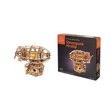 Modello in legno Steampunk Zeppelin ugears