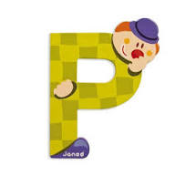 Janod Clown Lettere in legno – P