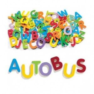 LETTERE MAGNETICHE IN STAMPATELLO MAIUSCOLO CALAMITE in legno Djeco DJ03101