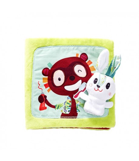 Libro in stoffa coniglietto dentista Lilliputiens 86831