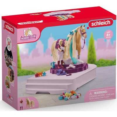 POSTAZIONE PER LA CURA DEL CAVALLO sofia’s beauties HORSE CLUB miniature in resina SCHLEICH 42617 età 4+