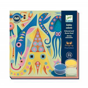 SABBIE COLORATE kit artistico LUCI MARINE set creativo DJECO sea lights DJ08679 età 5+