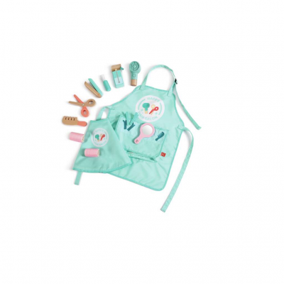 SET SALONE DI BELLEZZA gioco di imitazione HAIR SALON con tanti accessori HAPE E03060 età 3+ - immagine 2