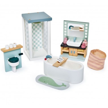 Set di mobili da bagno per bambole Tender Leaf Toys